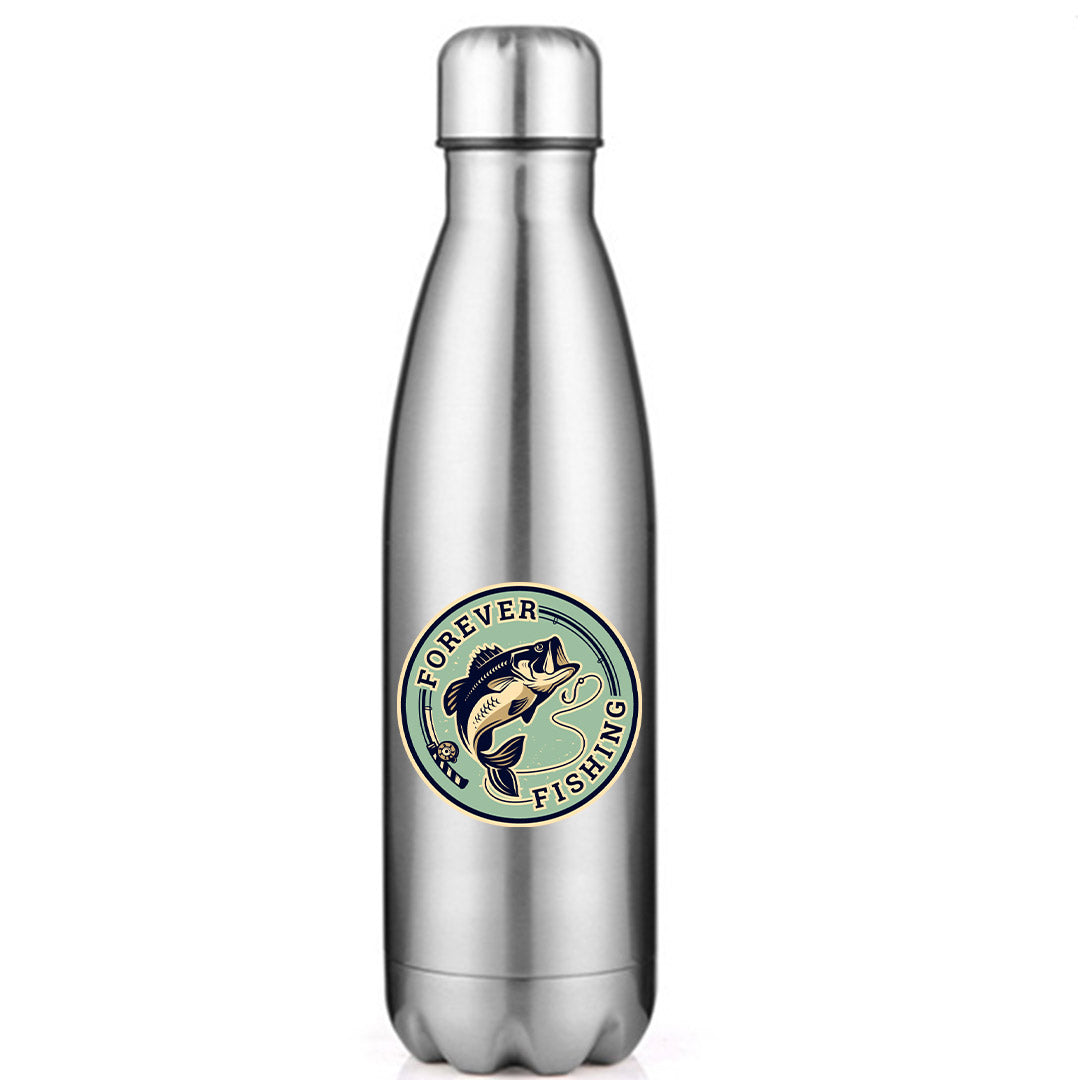Forever Fishing' Stainless Steel Water Bottle